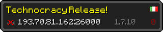 Userbar 320x64 in minecraft style for 193.70.81.162:26000