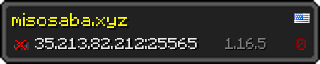 Userbar 320x64 in Minecraft-Stil für den Server 35.213.82.212:25565