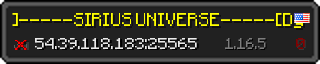 Userbar 320x64 in minecraft style for 54.39.118.183:25565