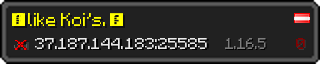 Userbar 320x64 in Minecraft-Stil für den Server 37.187.144.183:25585