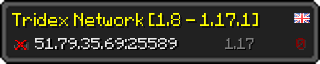 Userbar 320x64 in Minecraft-Stil für den Server 51.79.35.69:25589