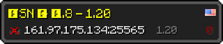 Userbar 320x64 in Minecraft-Stil für den Server 161.97.175.134:25565