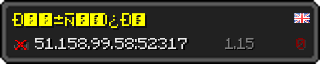 Userbar 320x64 in Minecraft-Stil für den Server 51.158.99.58:52317