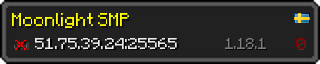 Userbar 320x64 in Minecraft-Stil für den Server 51.75.39.24:25565