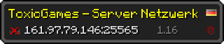 Userbar 320x64 in Minecraft-Stil für den Server 161.97.79.146:25565