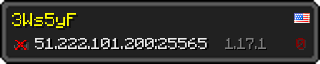 Userbar 320x64 in Minecraft-Stil für den Server 51.222.101.200:25565