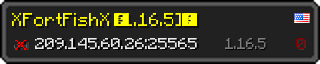 Userbar 320x64 in Minecraft-Stil für den Server 209.145.60.26:25565