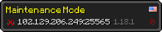 Userbar 320x64 in minecraft style for 102.129.206.249:25565