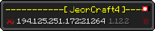 Userbar 320x64 in minecraft style for 194.125.251.172:21264