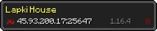 Userbar 320x64 in minecraft style for 45.93.200.17:25647