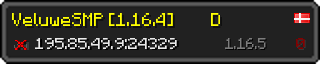 Userbar 320x64 in minecraft style for 195.85.49.9:24329