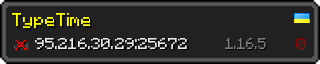 Userbar 320x64 in minecraft style for 95.216.30.29:25672