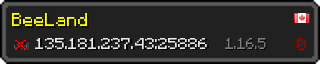 Userbar 320x64 in minecraft style for 135.181.237.43:25886
