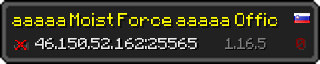 Userbar 320x64 in Minecraft-Stil für den Server 46.150.52.162:25565