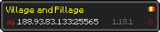 Userbar 320x64 in minecraft style for 188.93.83.133:25565