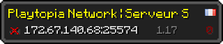 Userbar 320x64 in minecraft style for 172.67.140.68:25574