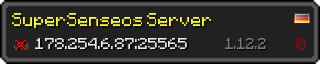 Userbar 320x64 in Minecraft-Stil für den Server 178.254.6.87:25565