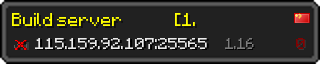 Userbar 320x64 in Minecraft-Stil für den Server 115.159.92.107:25565