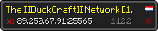 Userbar 320x64 in minecraft style for 89.250.67.91:25565