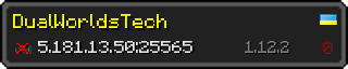 Userbar 320x64 in Minecraft-Stil für den Server 5.181.13.50:25565