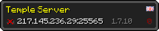 Userbar 320x64 in Minecraft-Stil für den Server 217.145.236.29:25565
