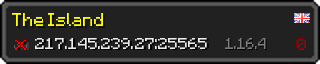 Userbar 320x64 in Minecraft-Stil für den Server 217.145.239.27:25565