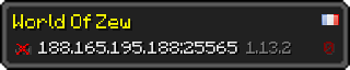 Userbar 320x64 in Minecraft-Stil für den Server 188.165.195.188:25565