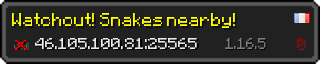 Userbar 320x64 in minecraft style for 46.105.100.81:25565