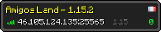 Userbar 320x64 in minecraft style for 46.105.124.135:25565