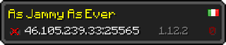 Userbar 320x64 in minecraft style for 46.105.239.33:25565