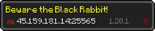 Userbar 320x64 in minecraft style for 45.159.181.14:25565