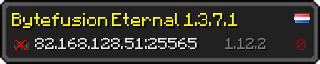 Userbar 320x64 in minecraft style for 82.168.128.51:25565