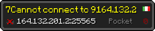 Userbar 320x64 in minecraft style for 164.132.201.2:25565