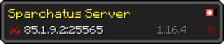 Userbar 320x64 in minecraft style for 85.1.9.2:25565