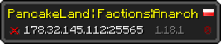 Userbar 320x64 in Minecraft-Stil für den Server 178.32.145.112:25565