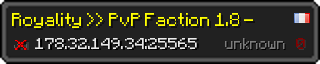 Userbar 320x64 in Minecraft-Stil für den Server 178.32.149.34:25565