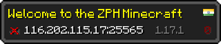 Userbar 320x64 in Minecraft-Stil für den Server 116.202.115.17:25565