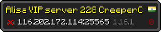 Userbar 320x64 in minecraft style for 116.202.172.114:25565