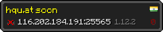 Userbar 320x64 in minecraft style for 116.202.184.191:25565