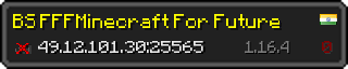 Userbar 320x64 in minecraft style for 49.12.101.30:25565