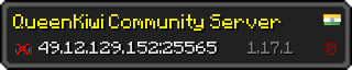 Userbar 320x64 in Minecraft-Stil für den Server 49.12.129.152:25565