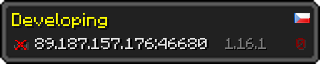 Userbar 320x64 in Minecraft-Stil für den Server 89.187.157.176:46680