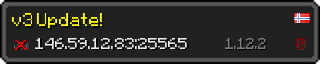 Userbar 320x64 in minecraft style for 146.59.12.83:25565