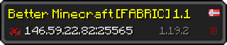 Userbar 320x64 in minecraft style for 146.59.22.82:25565