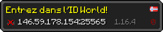 Userbar 320x64 in minecraft style for 146.59.178.154:25565