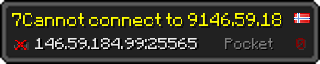 Userbar 320x64 in minecraft style for 146.59.184.99:25565