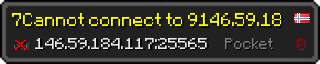 Userbar 320x64 in minecraft style for 146.59.184.117:25565