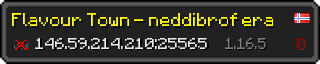 Userbar 320x64 in minecraft style for 146.59.214.210:25565