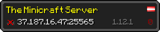 Userbar 320x64 in minecraft style for 37.187.16.47:25565