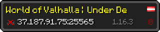 Userbar 320x64 in minecraft style for 37.187.91.75:25565